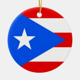 Ornamento con bandera de Puerto Rico