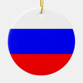Ornamento con bandera de Rusia