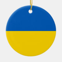 Ornamento con bandera de Ucrania