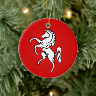 Ornamento con bandera del condado de Kent, Inglate