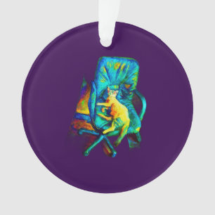 Ornamento CON DISEÑO DE ARTE CAT
