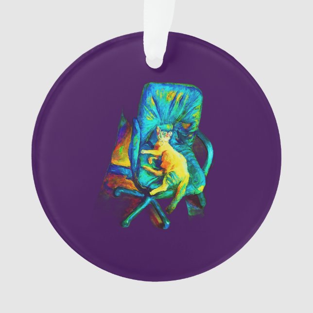 Ornamento CON DISEÑO DE ARTE CAT (Anverso)