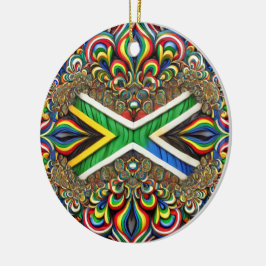 Ornamento con diseño de colores sudafricanos