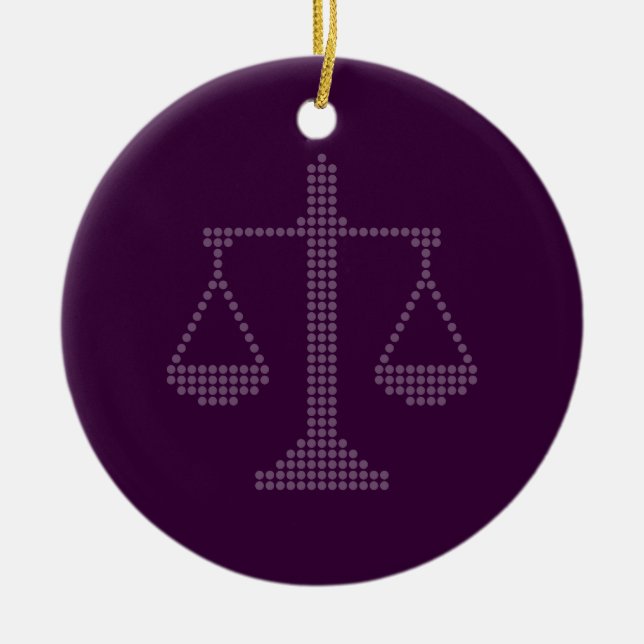 Ornamento con escalas de justicia (Frente)
