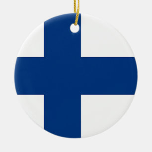 Ornamento con la bandera de Finlandia