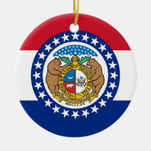 Ornamento con la bandera de Missouri