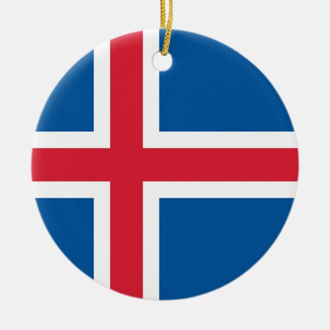 Ornamento con pabellón de Islandia (Frente)