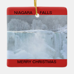 Ornamento congelado Niagara Falls del navidad