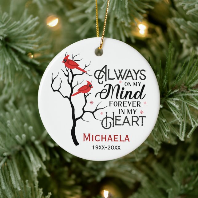 Ornamento conmemorativo cardinal (Árbol)