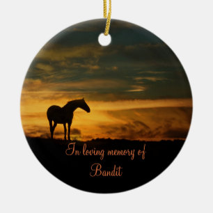 Ornamento conmemorativo de caballos