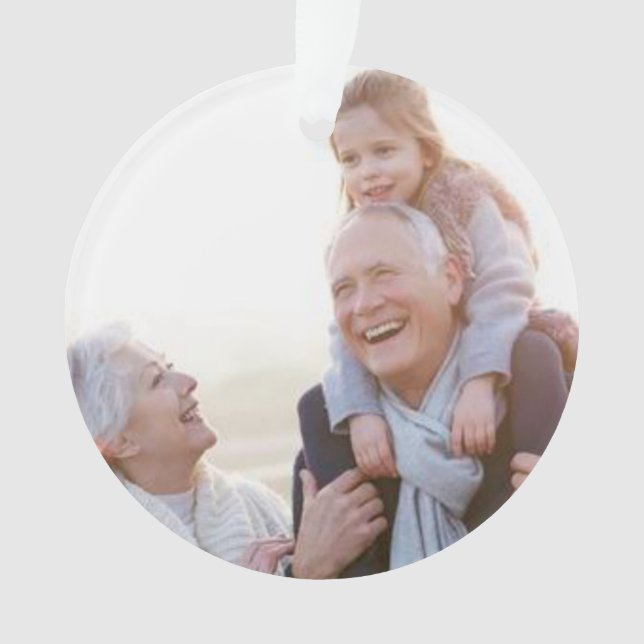 Ornamento conmemorativo de la foto para ser querid (Anverso)