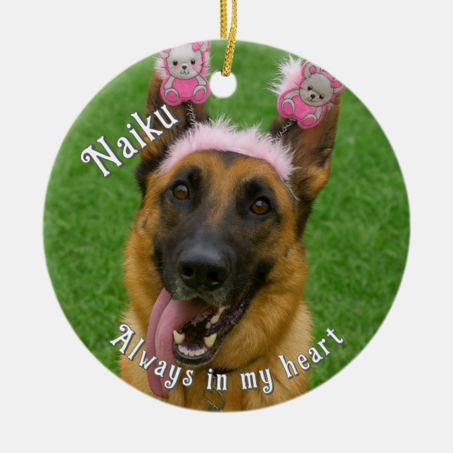 Ornamento conmemorativo de mascota (Frente)