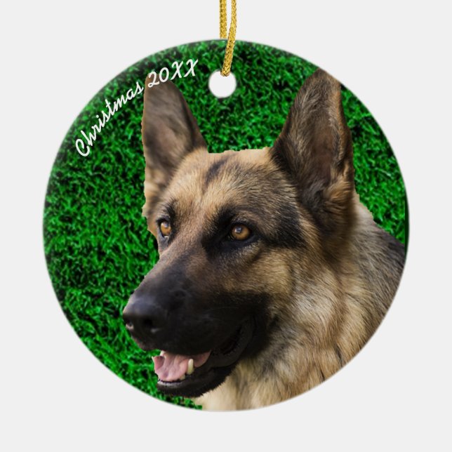 Ornamento conmemorativo de mascotas, foto personal (Frente)
