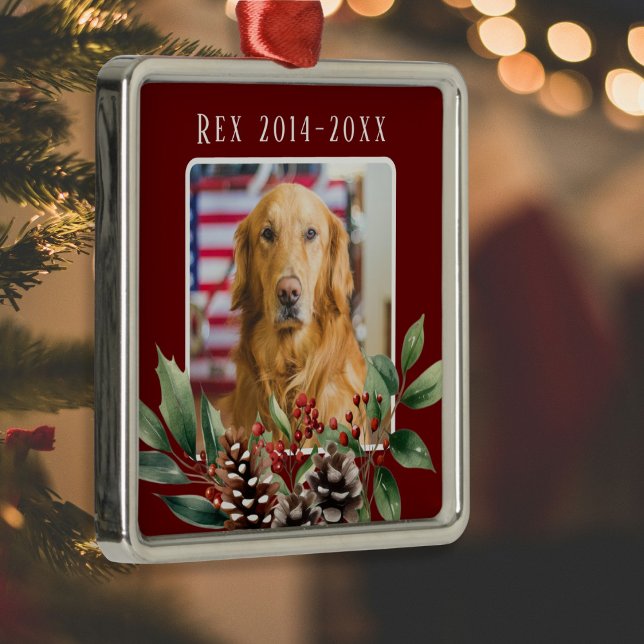 Ornamento conmemorativo de Navidades mascotas (Pet Christmas Memorial Ornament)