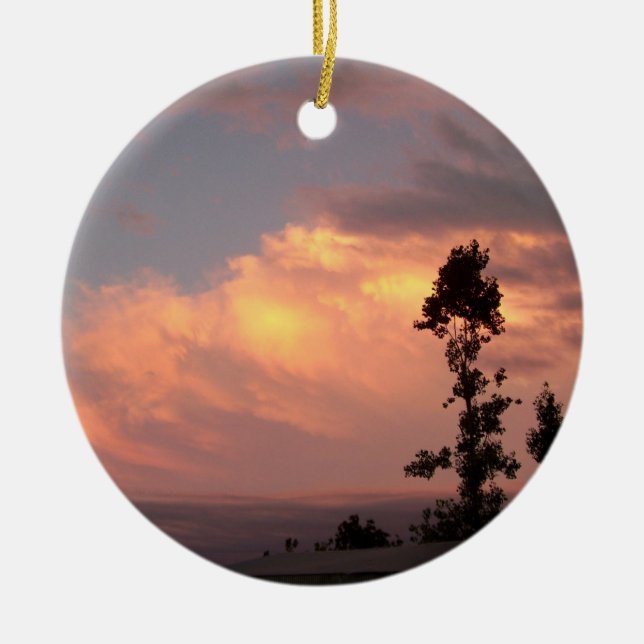 Ornamento conmemorativo del atardecer (Frente)