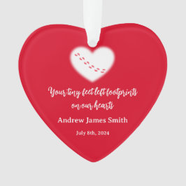 Ornamento conmemorativo del bebé de San Valentín