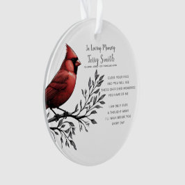 Ornamento conmemorativo del Cardenal Rojo