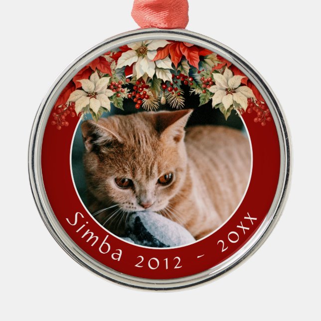 Ornamento conmemorativo del gato (Frente)