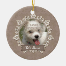 Ornamento conmemorativo del Mascota de encaje vint