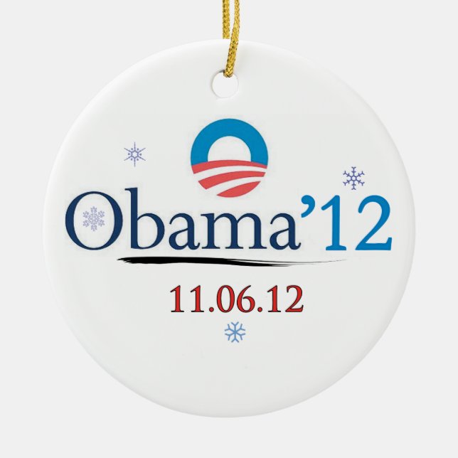 Ornamento conmemorativo del navidad de Obama 2012 (Frente)