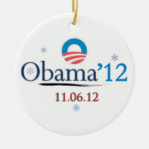 Ornamento conmemorativo del navidad de Obama 2012