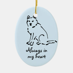 Ornamento conmemorativo del perro personalizable