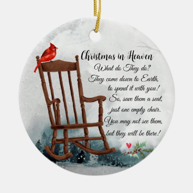 Ornamento conmemorativo el cielo es un hermoso lug (Frente)