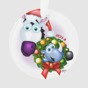 Ornamento conmemorativo enérgico 2014 del navidad