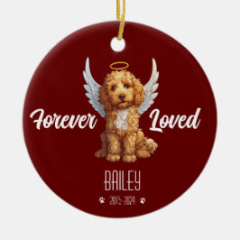 Ornamento conmemorativo personalizado de Goldendoo