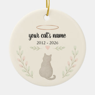 Ornamento conmemorativo personalizado para gatos: