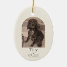 Ornamento conmemorativo personalizado para mascota