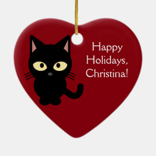 Ornamento conocido de encargo del gatito del