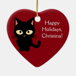 Ornamento conocido de encargo del gatito del