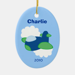 Ornamento conocido personalizado AEROPLANO del