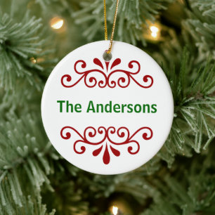 Ornamento conocido personalizado del navidad en
