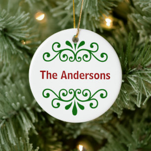 Ornamento conocido personalizado del navidad en