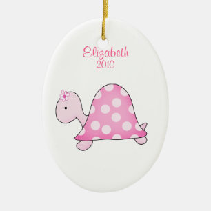 Ornamento conocido personalizado TORTUGA ROSADA