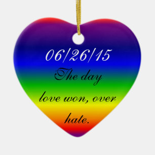 Ornamento - Corazón - Arcoiris Prismático