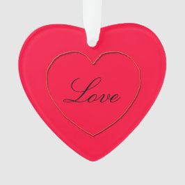 Ornamento - Corazón con nombres