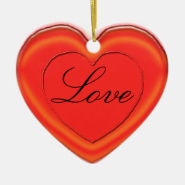 Ornamento - Corazón de gelatina con nombres