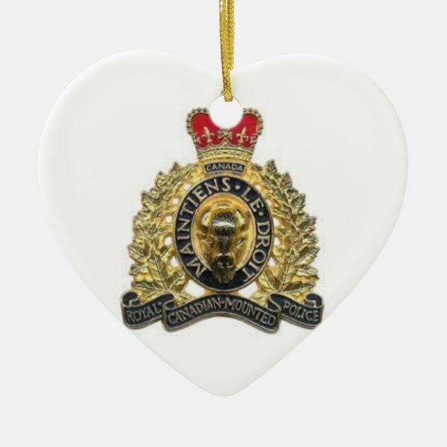 Ornamento corazón heart rcmp (Frente)