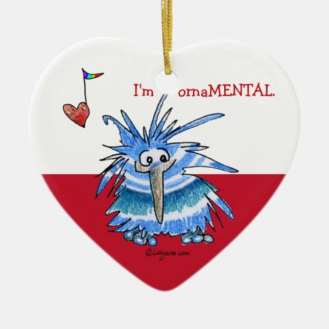 Ornamento cordial Personalizado KIwi (Frente)