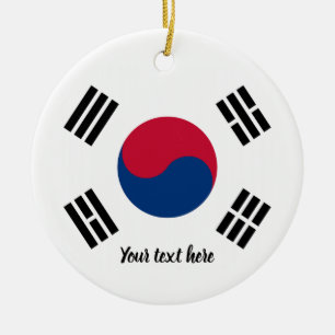 Ornamento coreano de la foto del árbol de navidad