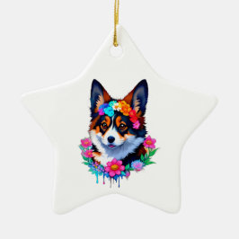 Ornamento Corgi Cute Colorful
