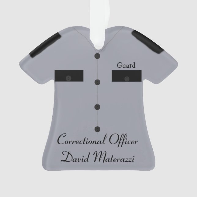 Ornamento correccional del navidad del oficial (Anverso)