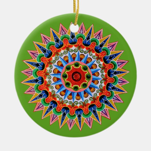 Ornamento costarricense de rueda de OxcartWheel (Frente)