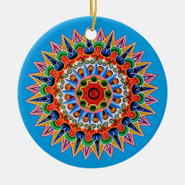 Ornamento costarricense de rueda de OxcartWheel (Frente)