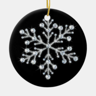 Ornamento cristalino del copo de nieve