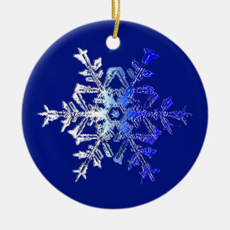 Ornamento cristalino hermoso del copo de nieve