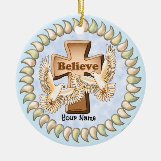 Ornamento cristiano de Glory Cross (Frente)